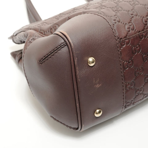 GUCCI Guccissima Leather Mayfair Tote Bag Handbag Brown WS27882