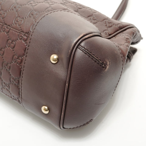 GUCCI Guccissima Leather Mayfair Tote Bag Handbag Brown WS27882