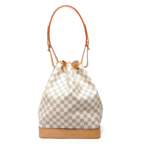LOUIS VUITTON Damier Azur No, made in 2007 Shoulder Bag white WS27883
