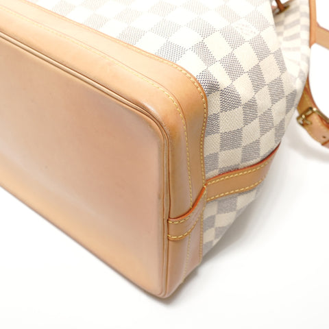 LOUIS VUITTON Damier Azur No, made in 2007 Shoulder Bag white WS27883