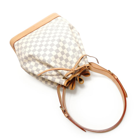 LOUIS VUITTON Damier Azur No, made in 2007 Shoulder Bag white WS27883