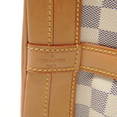 LOUIS VUITTON Damier Azur No, made in 2007 Shoulder Bag white WS27883