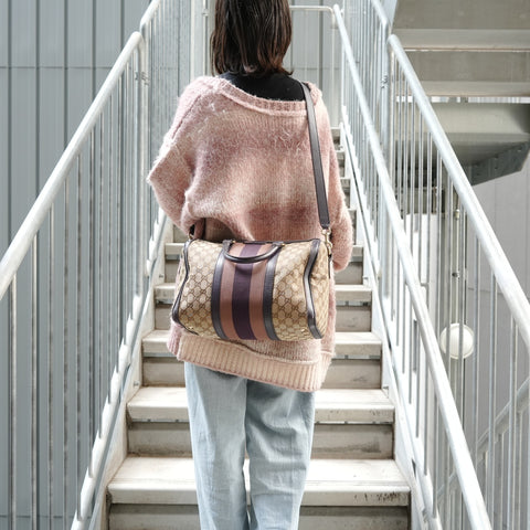 GUCCI GG Canvas Mini Boston Bag Boston bag Brown WS27886