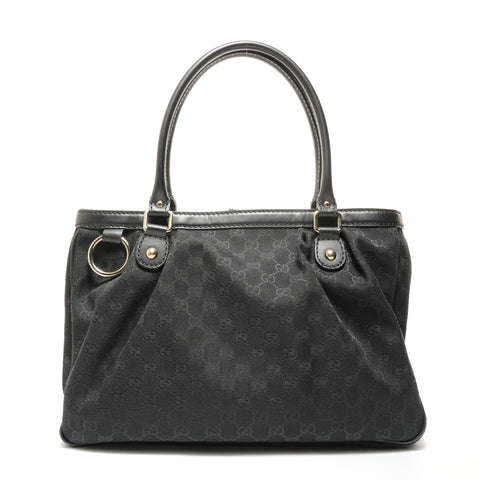 GUCCI GG canvas Tote Bag black WS27887