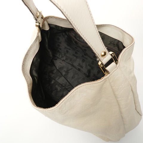 GUCCI GG leather Shoulder Bag Ivory WS27888