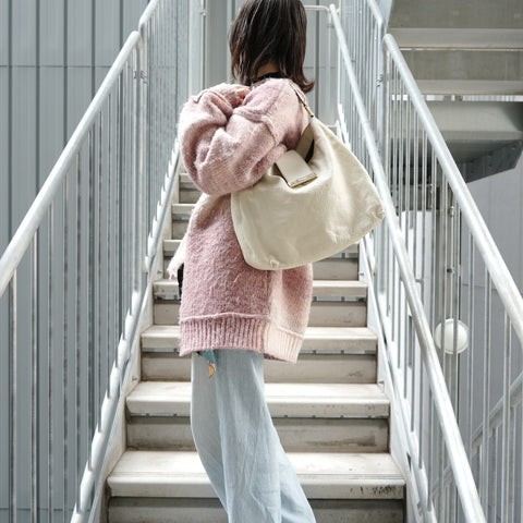 GUCCI GG leather Shoulder Bag Ivory WS27888