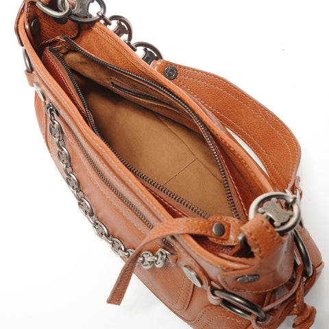 CELINE Leather Triomphe Boogie Bag Shoulder Bag Brown WS27890