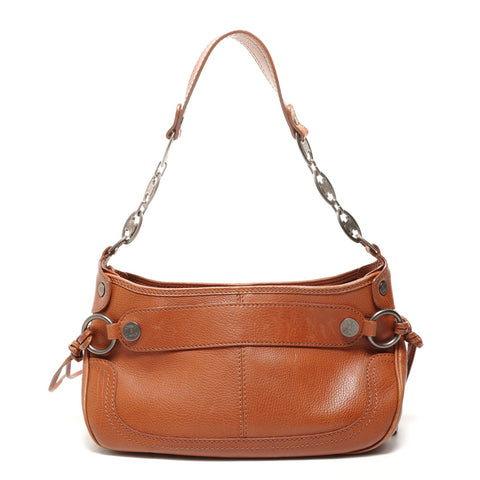 CELINE Leather Triomphe Boogie Bag Shoulder Bag Brown WS27890