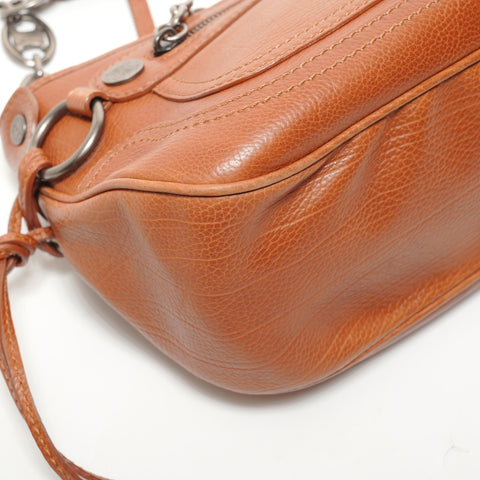 CELINE Leather Triomphe Boogie Bag Shoulder Bag Brown WS27890