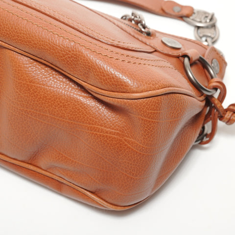 CELINE Leather Triomphe Boogie Bag Shoulder Bag Brown WS27890