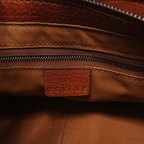 CELINE Leather Triomphe Boogie Bag Shoulder Bag Brown WS27890