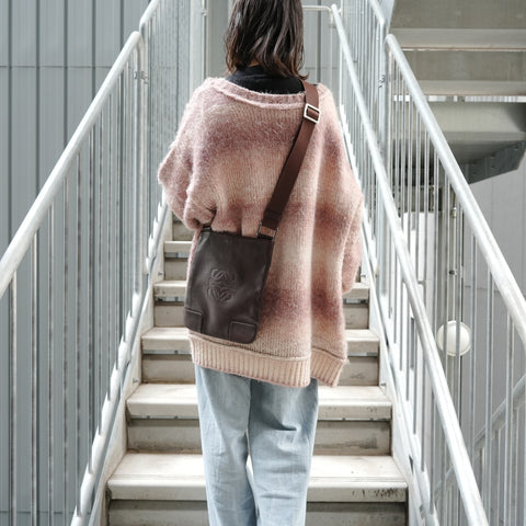 LOEWE Anagram leather Shoulder Bag Brown WS27891