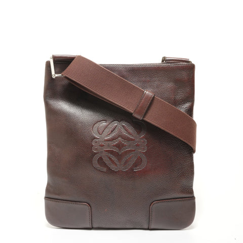 LOEWE Anagram leather Shoulder Bag Brown WS27891