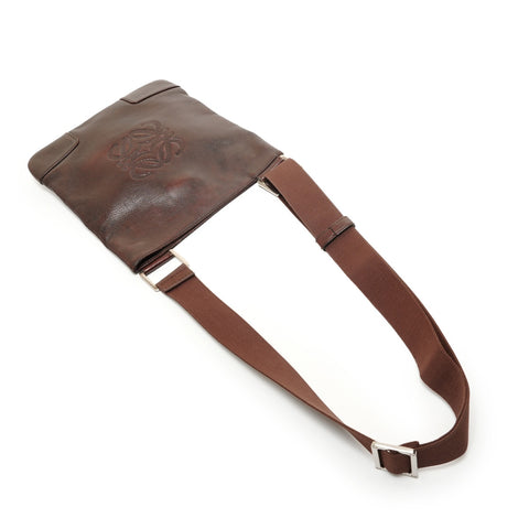 LOEWE Anagram leather Shoulder Bag Brown WS27891