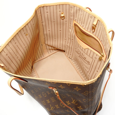 LOUIS VUITTON Monogram Neverfull GM, manufactured in 2008. Tote Bag Brown WS27893