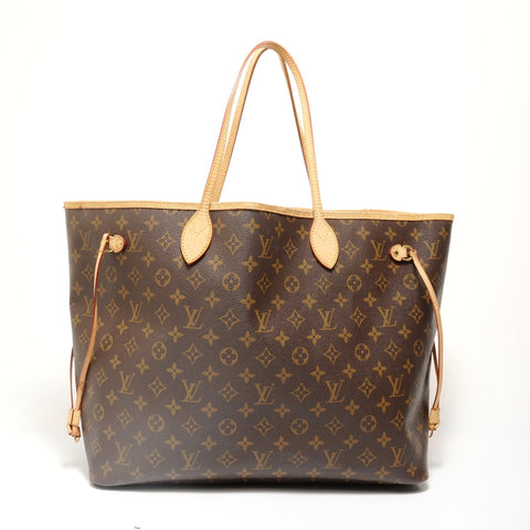 LOUIS VUITTON Monogram Neverfull GM, manufactured in 2008. Tote Bag Brown WS27893