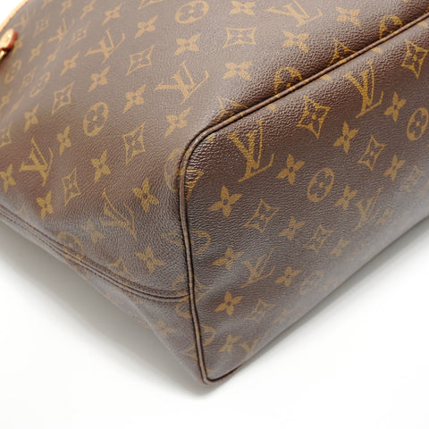 LOUIS VUITTON Monogram Neverfull GM, manufactured in 2008. Tote Bag Brown WS27893