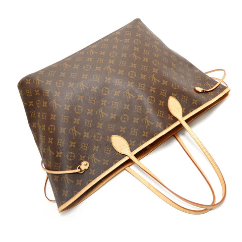 LOUIS VUITTON Monogram Neverfull GM, manufactured in 2008. Tote Bag Brown WS27893