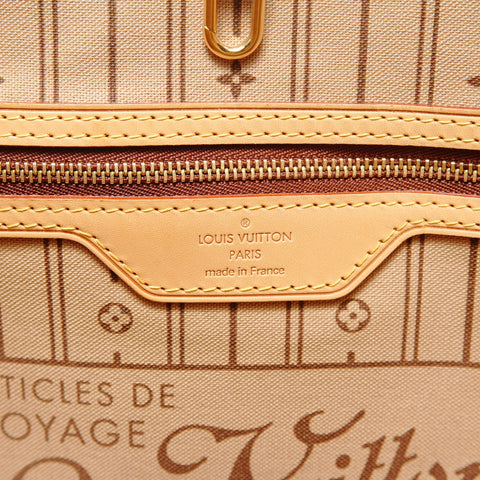 LOUIS VUITTON Monogram Neverfull GM, manufactured in 2008. Tote Bag Brown WS27893