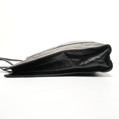 PRADA Wrinkles-processed antique nappa leather Shoulder Bag black WS27895