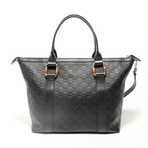 GUCCI GGguccissima 2way Tote Bag black WS27896