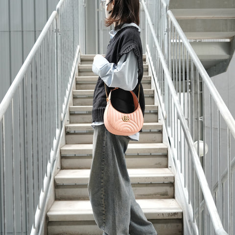 GUCCI GG Marmont 2-way Hobo Shoulder Bag pink WS27899