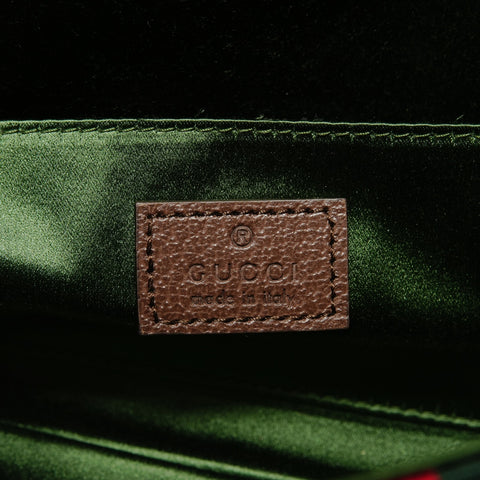 GUCCI GG Canvas Horsebit 2-way Shoulder Bag Brown WS27902