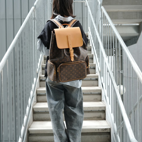LOUIS VUITTON Monogram Trio Backpack, 2019 model. Backpack  Daypack Brown WS27903