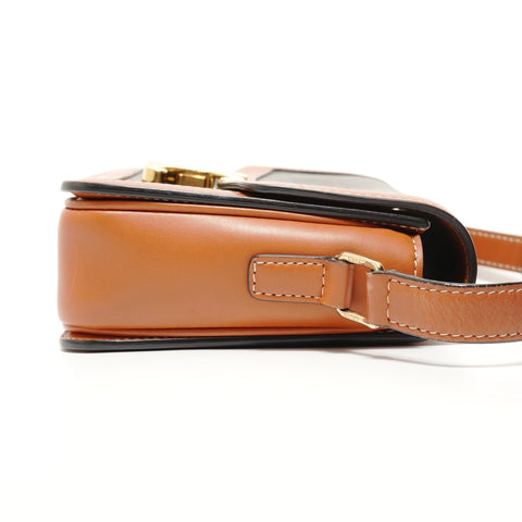 CELINE Triomphe Teen Macadam Shoulder Bag Brown WS27905