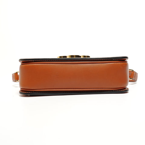 CELINE Triomphe Teen Macadam Shoulder Bag Brown WS27905