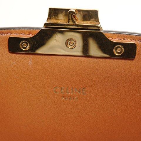CELINE Triomphe Teen Macadam Shoulder Bag Brown WS27905