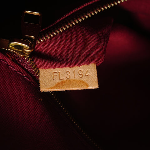 LOUIS VUITTON 2014 Lockit PM Monogram Vernis Handbag Red WS27908