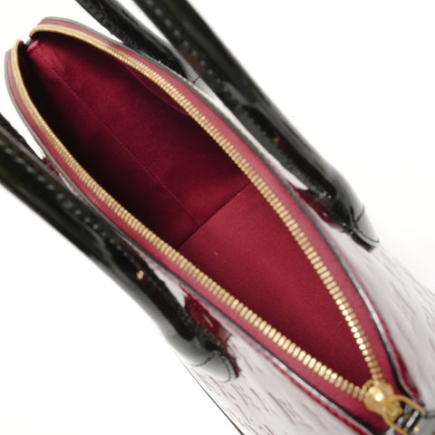 LOUIS VUITTON 2014 Lockit PM Monogram Vernis Handbag Red WS27908