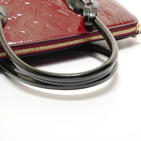LOUIS VUITTON 2014 Lockit PM Monogram Vernis Handbag Red WS27908