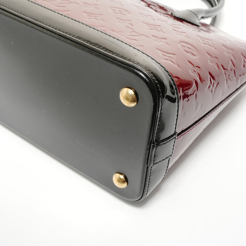 LOUIS VUITTON 2014 Lockit PM Monogram Vernis Handbag Red WS27908