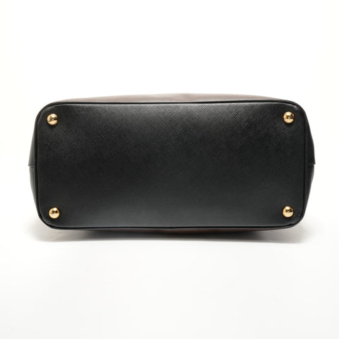 PRADA Saffiano Galleria 2way Handbag Brown WS27909