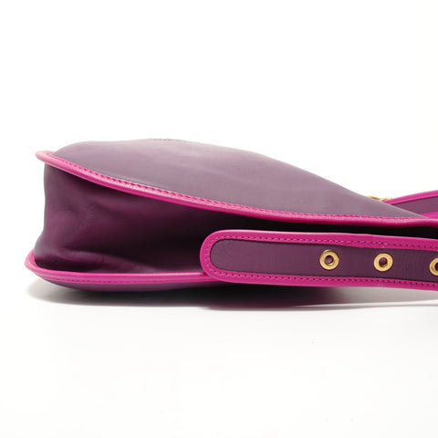LOEWE Anagram leather Shoulder Bag purple WS27911