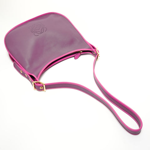 LOEWE Anagram leather Shoulder Bag purple WS27911