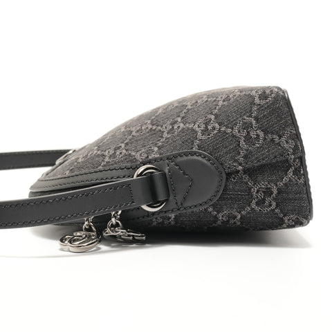 GUCCI GG Denim Ophidia Shoulder Bag black WS27913