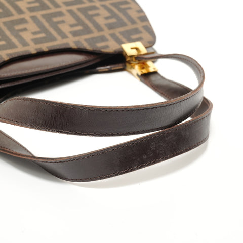 FENDI Zucca canvas Handbag Brown WS27914