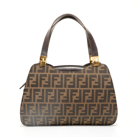 FENDI Zucca canvas Handbag Brown WS27914