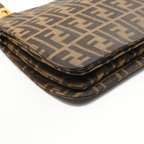 FENDI Zucca canvas Handbag Brown WS27914