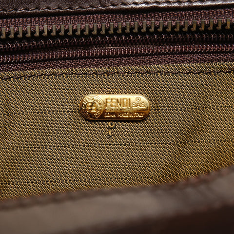 FENDI Zucca canvas Handbag Brown WS27914