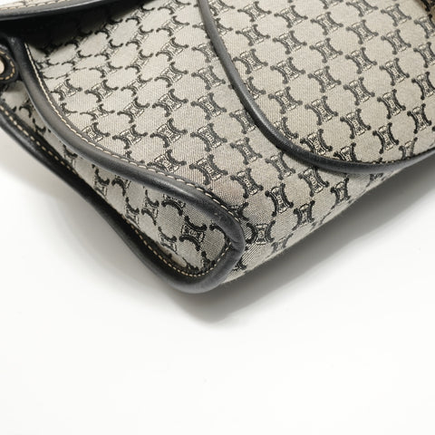 CELINE Macadam one belt Shoulder Bag black WS27918