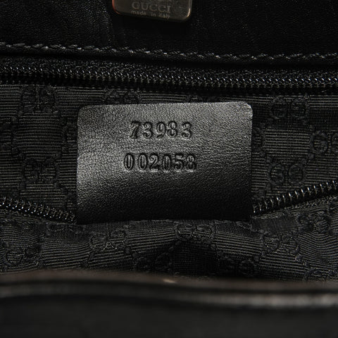 GUCCI Sherry Leather Tote Bag black WS27919