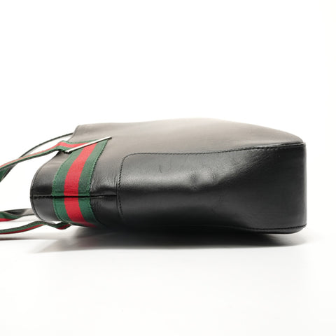 GUCCI Sherry Leather Tote Bag black WS27919