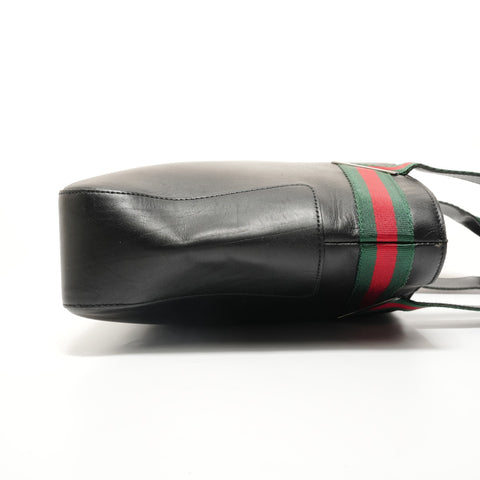 GUCCI Sherry Leather Tote Bag black WS27919