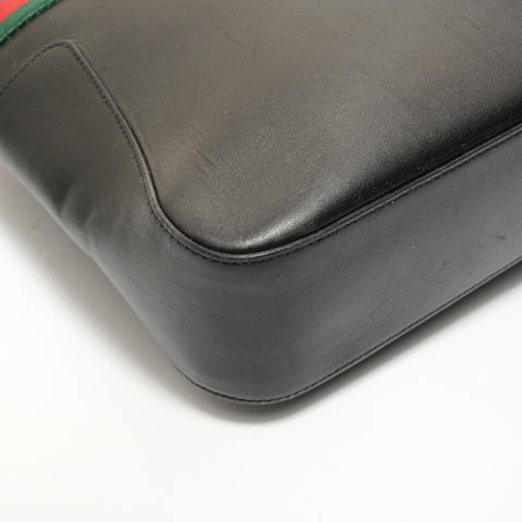 GUCCI Sherry Leather Tote Bag black WS27919