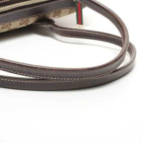 GUCCI GG Canvas Shelly Ribbon Tote Bag beige WS27920