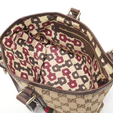 GUCCI GG Canvas Sherry Handbag beige WS27921